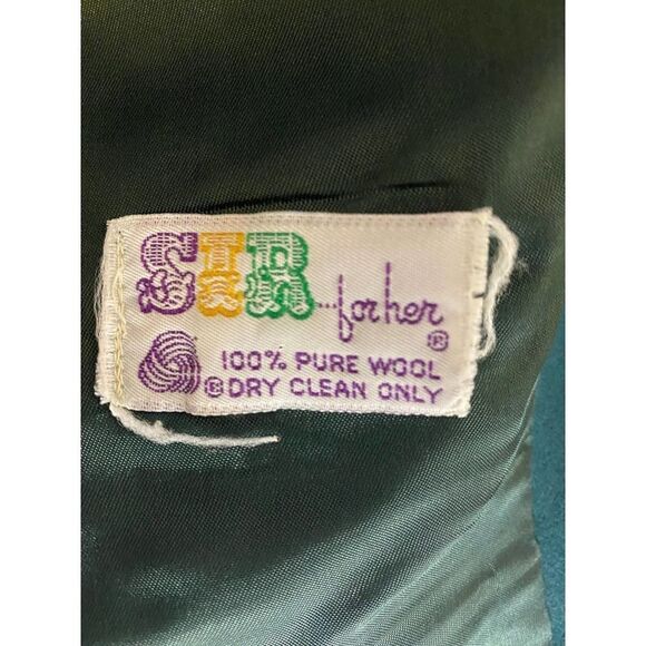 Vintage Tailored Sir for Her Wool Suit Christmas Holiday Green-Measures … - Picture 2 of 12